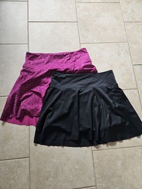 Lot Of 2 Athleta Ace Tennis Skorts 15.5 Inch Size Medium